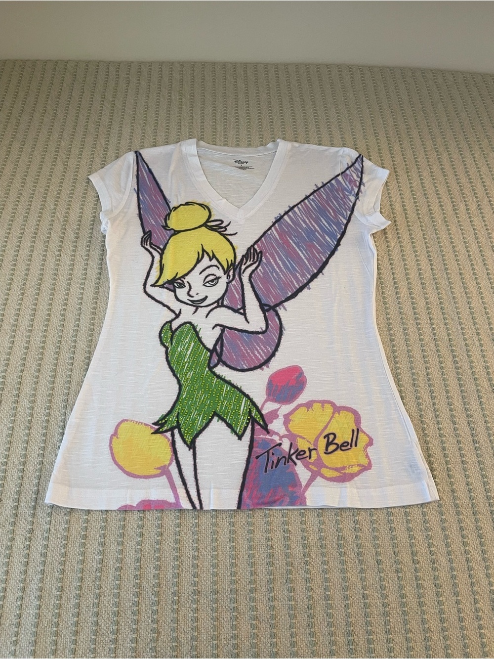 Disney - Tinker Bell Graphic Tee - T-Shirt - Shirt - Size: Large